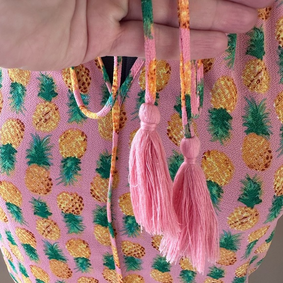 Cooper and Ella pineapple tank blouse with tassels - Picture 4 of 10